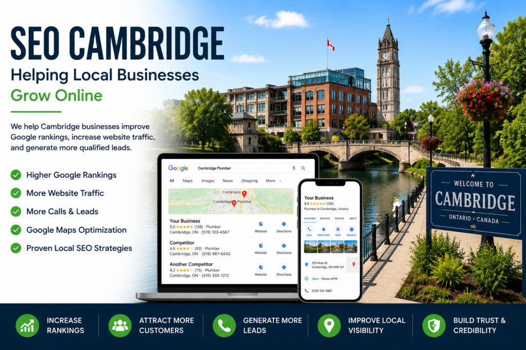 SEO Cambridge helping local businesses improve Google rankings and generate more leads